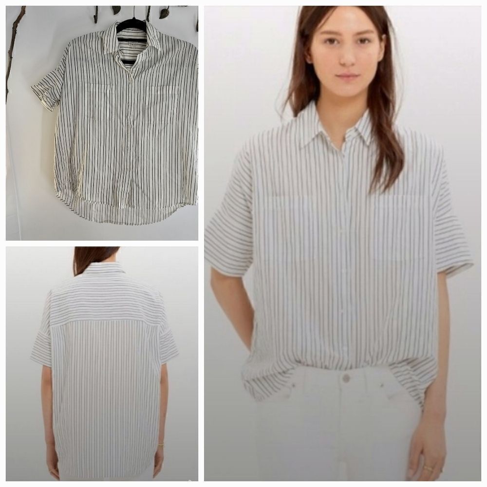 Madewell striped courier shirt